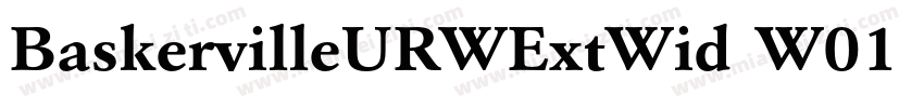 BaskervilleURWExtWid W01 Rg字体转换